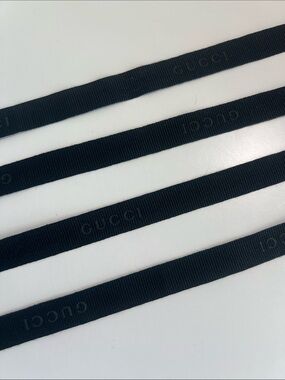57 Inches of Gucci Ribbon, Black on Black